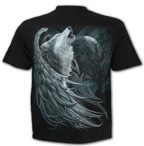 T167M101 Tshirt Wolf Spirit Spiral Direct